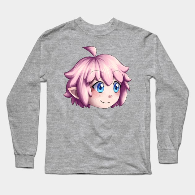 Kirby Gijinka Icon Long Sleeve T-Shirt by KirbyTardos